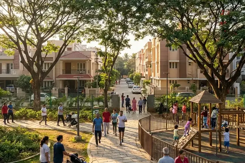Residential park, HSR Layout, Bengaluru