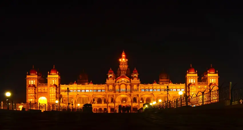 Mysore Palace illuminated